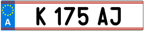 Trailer License Plate